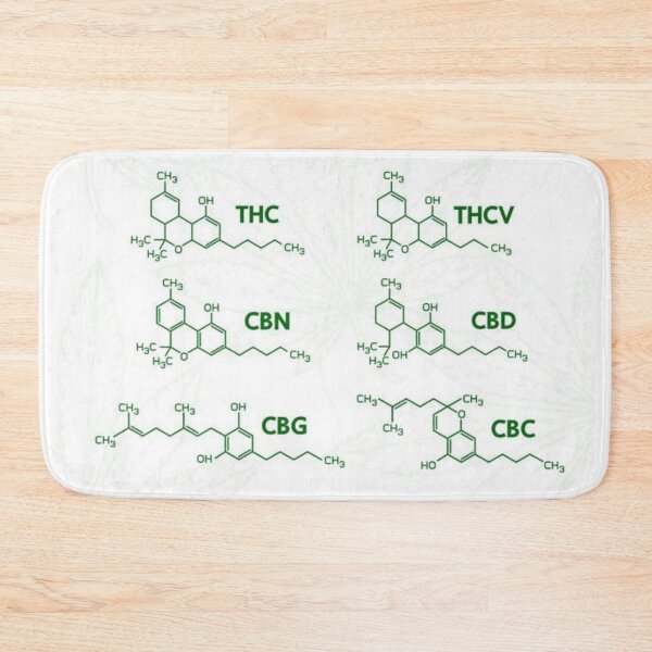 Item preview, Cannabinoid Molecules. THC CBD CBG CBN CBC THCV. Cannabis Marijuana Chemicals designed and sold by IMPHives.