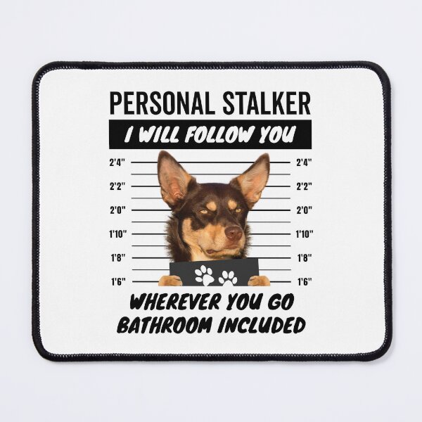 Item preview, Personal Stalker Dog – Tan Red Australian Kelpie designed and sold by More Cute Dogs.