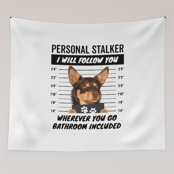 Item preview, Personal Stalker Dog – Tan Red Australian Kelpie designed and sold by More Cute Dogs.