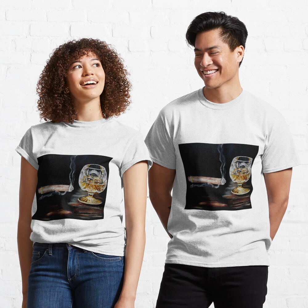 defect zak Nieuwe aankomst Cigar & Brandy" T-shirt for Sale by iconic-arts | Redbubble | cigar t-shirts  - brandy t-shirts - cognac t-shirts