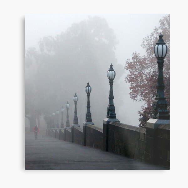 Foggy Melbourne Metal Print