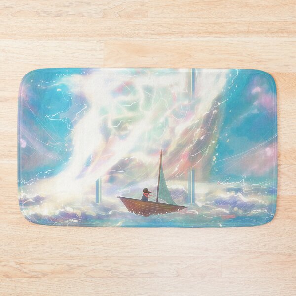Item preview, Sea Wave Boat Artwork designed and sold by nour-draws.