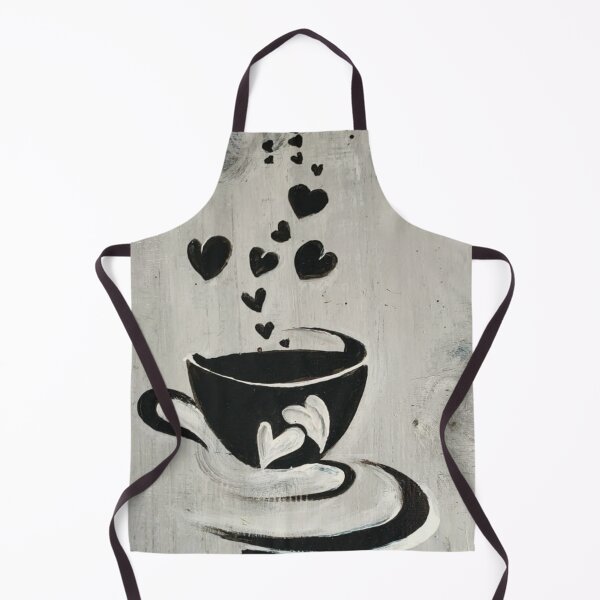 Item preview, coffee drawing cup and hearts coffee morning designed and sold by vibeno1.