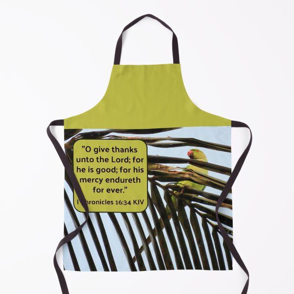Item preview, 1 Chronicles 16:34 KJV with Parakeet designed and sold by Linda Walsh.