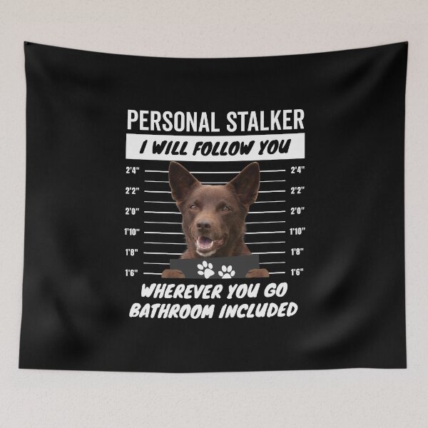 Item preview, Personal Stalker Dog – Red Australian Kelpie designed and sold by More Cute Dogs.