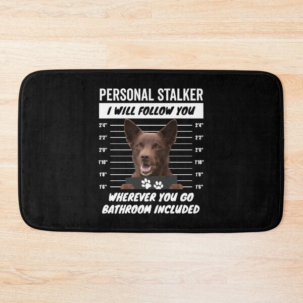 Item preview, Personal Stalker Dog – Red Australian Kelpie designed and sold by More Cute Dogs.