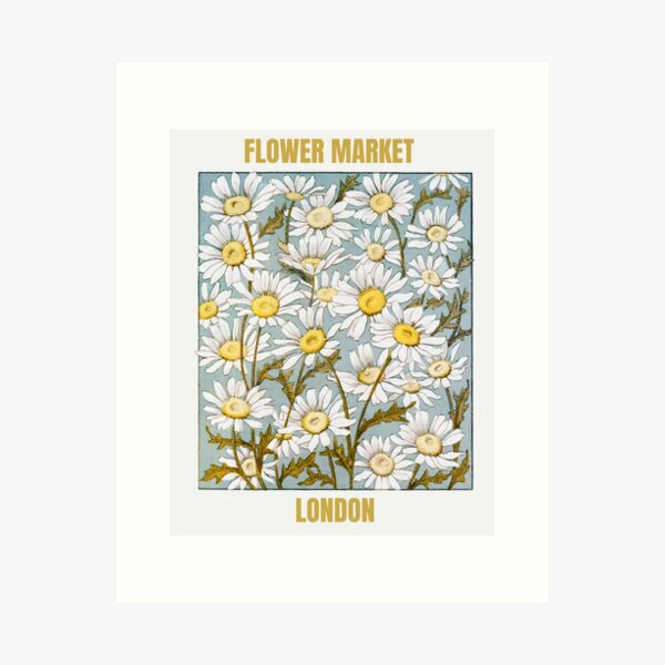 Item preview,  Retro Daisy Flower Market London designed and sold by Tamas Das.