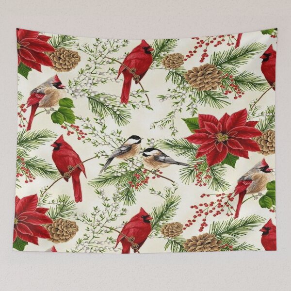 Item preview, cardinal flower vintage pattern designed and sold by chanchan79.