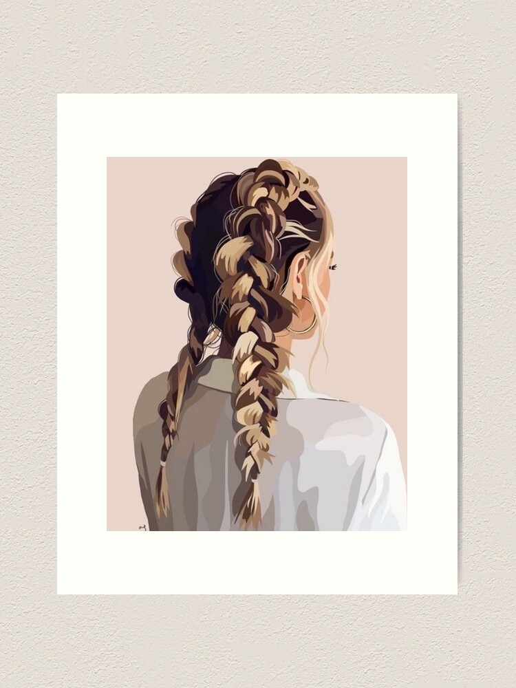 Fashion Girl with Scarf - Brunette Hair | Sticker