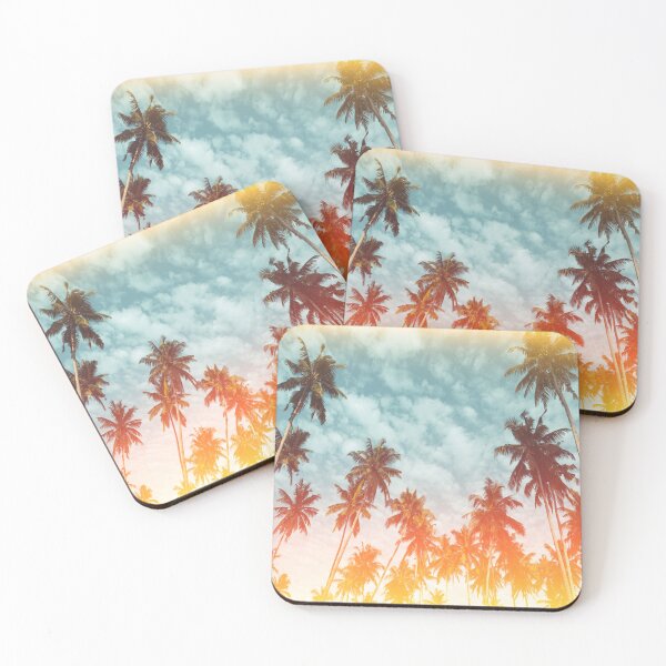 Item preview, Coconut palm trees on tropical beach designed and sold by chanchan79.