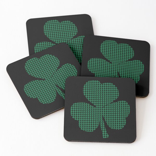 Item preview, Green Shamrocks in a Shamrock for St Patricks Day designed and sold by ellenhenry.