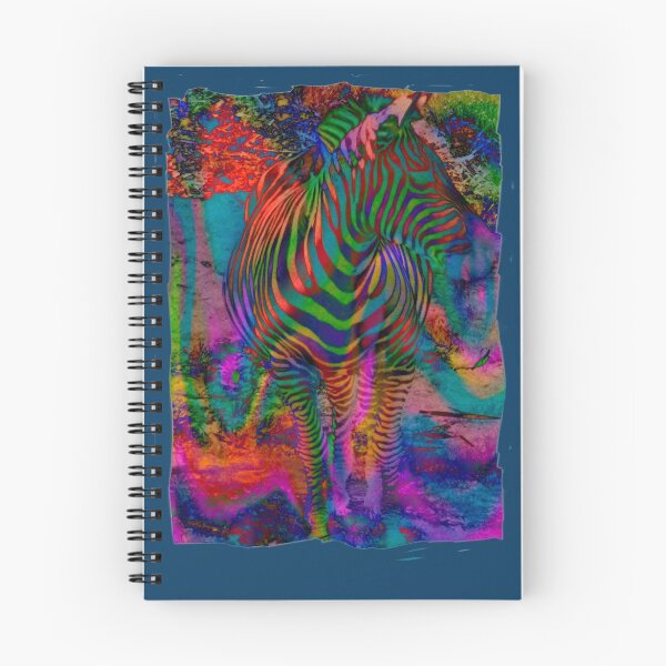 Item preview, Rainbow Zebra watercolors designed and sold by Alixandra Mullins.