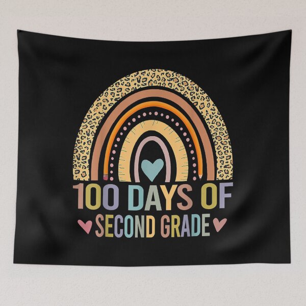 Item preview, 100 Days Of Second Grade School Teacher Smarter Rainbow  designed and sold by 77tara.
