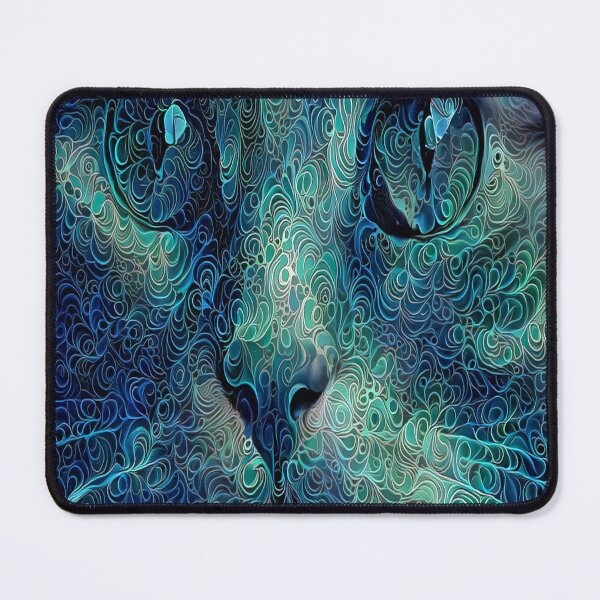 Item preview, Blue green cat Illustration premium design designed and sold by truemoneyman.