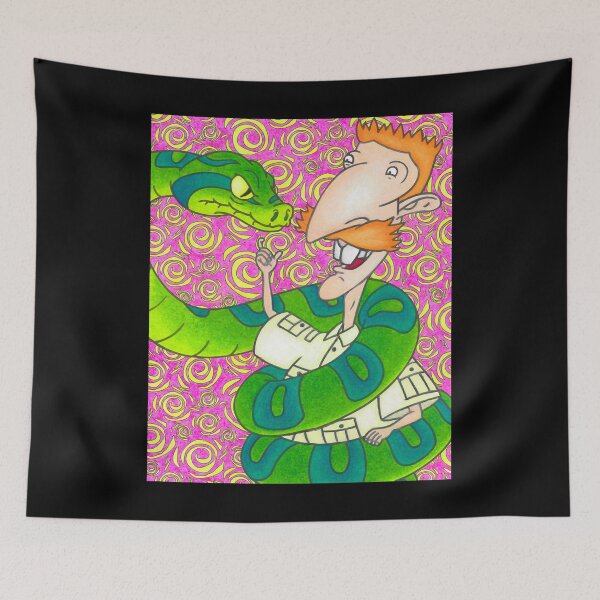 Item preview, Funny Man Nigel Thornberry The Wild Thornberrys Neon Pattern 90S Eddy Rockos Modern Life Tee designed and sold by Swaniawski1990.