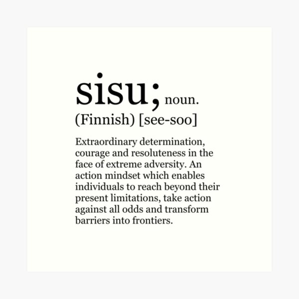 Item preview, Sisu - Definition and Motivational designed and sold by danbampins.