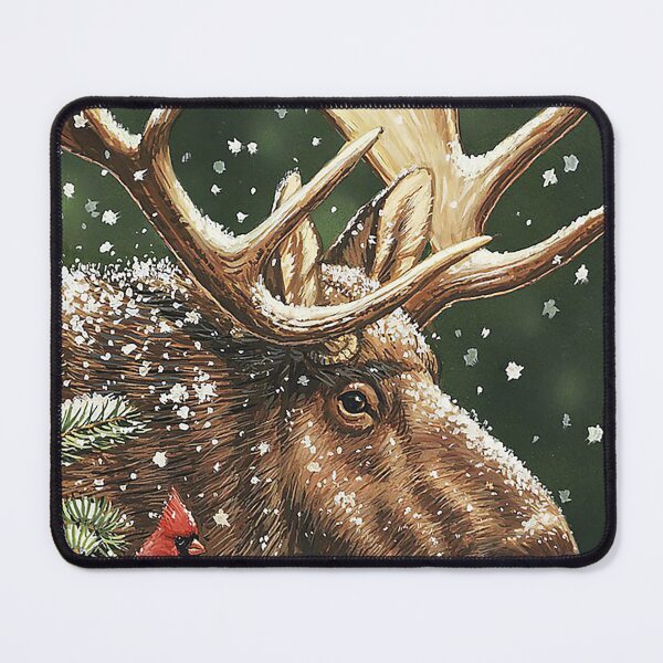 Item preview, moose bull snow art designed and sold by KravecUziel.