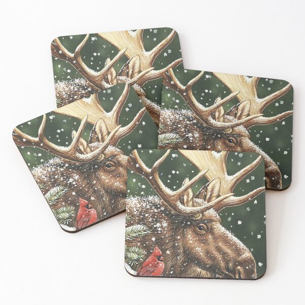 Item preview, moose bull snow art   designed and sold by KravecUziel.