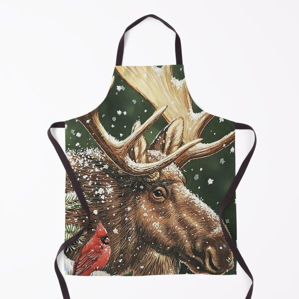 Item preview, moose bull snow art designed and sold by KravecUziel.