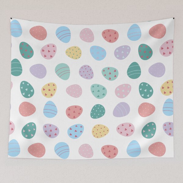 Item preview, Cute Colorful Easter Egg Pattern designed and sold by ILLYL Creatives.