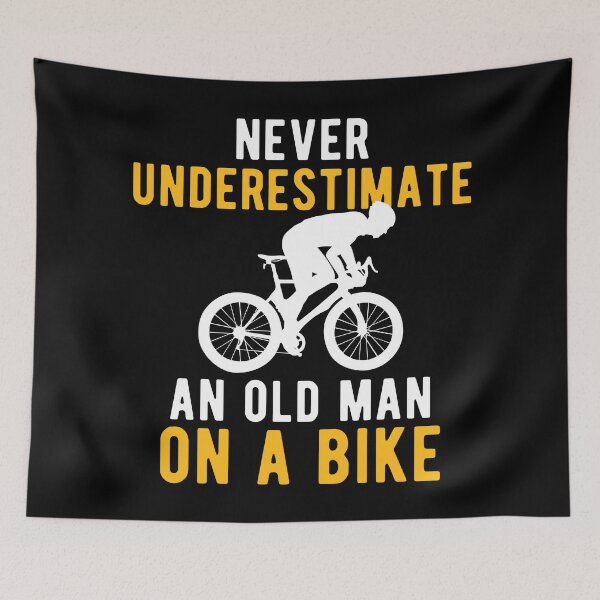 Item preview, Funny Old Man Cyclist Bicycle designed and sold by ReignGFX.