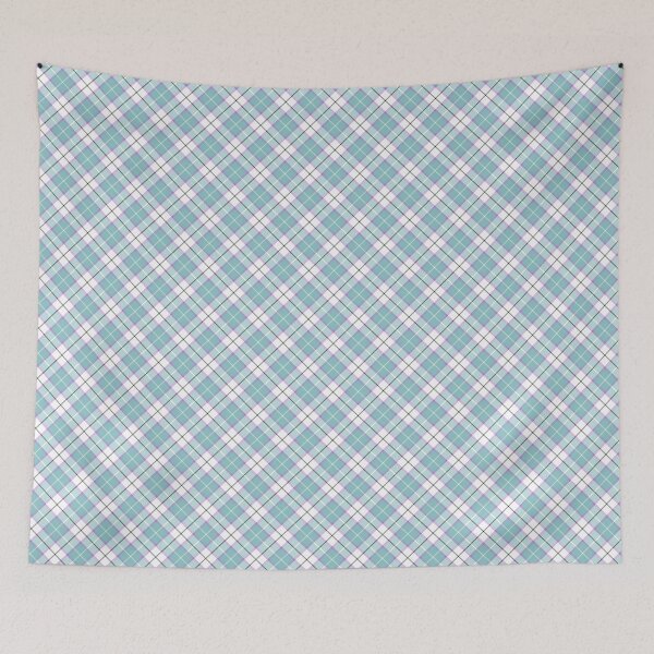 Item preview, Check plaid pattern in blue color. Tartan retro design. designed and sold by SolarDesign.