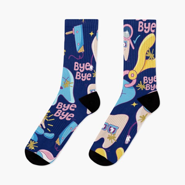 Item preview, Dental Pattern Teeth Dental Assistant Dental Squad Students Socks Gifts Funny Dentist designed and sold by NOorYES.