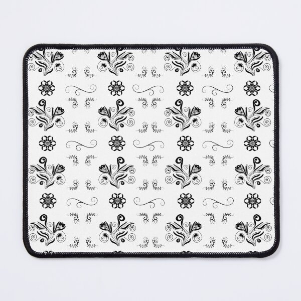 Item preview, Black Swirly Floral Pattern (Floral Pattern) designed and sold by i-longmanshop.