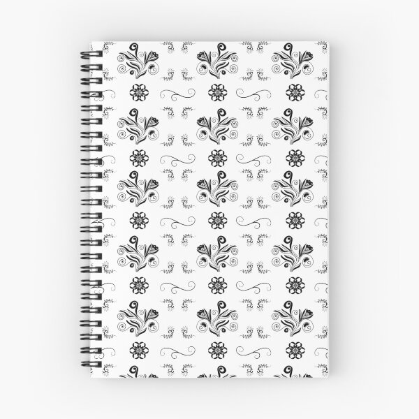 Item preview, Black Swirly Floral Pattern (Floral Pattern) designed and sold by i-longmanshop.