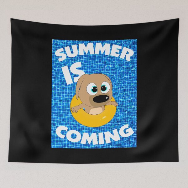 Item preview, Summer Is Comming - Puppy in the Pool designed and sold by onicon.