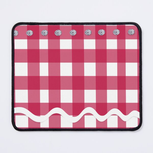 Item preview, Wonky gingham, Rick-rack and poppers print designed and sold by redraiph.
