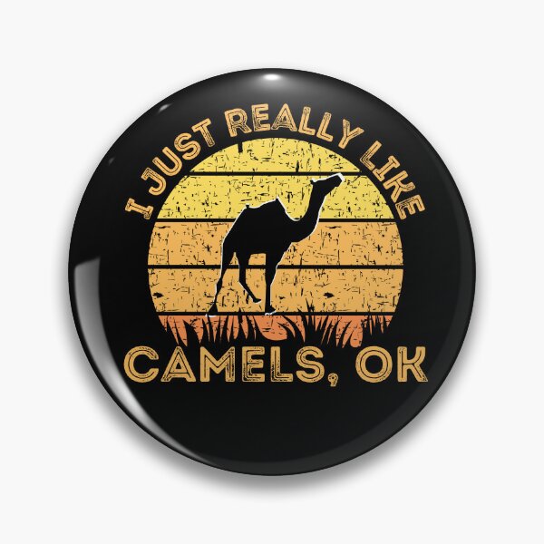 Item preview, I Just Really Like Camels Ok Retro Sunset designed and sold by Onewivnacher.