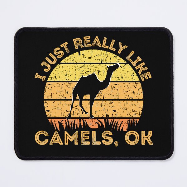 Item preview, I Just Really Like Camels Ok Retro Sunset designed and sold by Onewivnacher.
