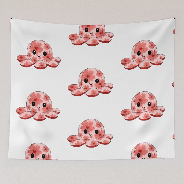 Item preview, happy little octopus (floral edition) designed and sold by ShipsinParadise.