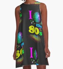 I Love The 80's eighties A-Line Dress