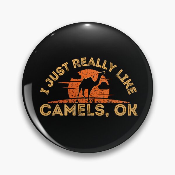 Item preview, I Just Really Like Camels Ok with Sunset Background designed and sold by Onewivnacher.