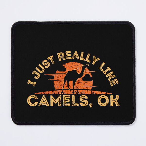 Item preview, I Just Really Like Camels Ok with Sunset Background designed and sold by Onewivnacher.