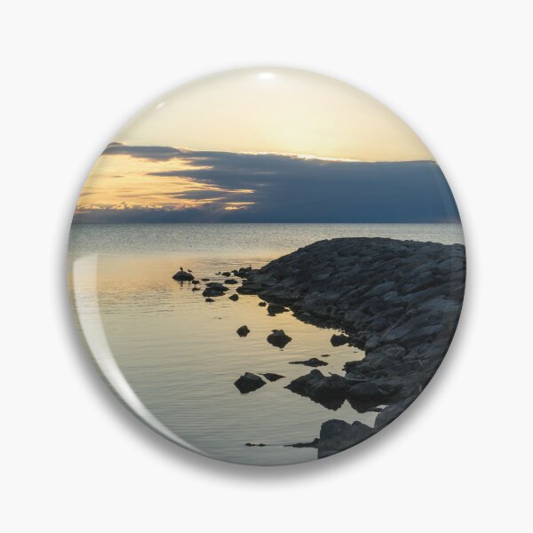 Item preview, Meditative Serenity - Calm Cove and Rocky Promontory Juxtaposition designed and sold by Georgia Mizuleva.