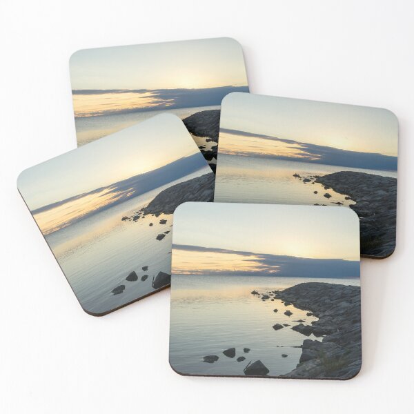 Item preview, Meditative Serenity - Calm Cove and Rocky Promontory Juxtaposition designed and sold by Georgia Mizuleva.