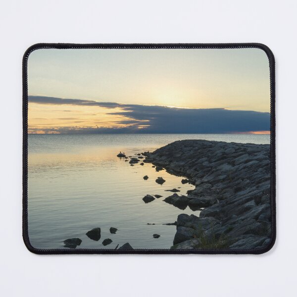 Item preview, Meditative Serenity - Calm Cove and Rocky Promontory Juxtaposition designed and sold by Georgia Mizuleva.