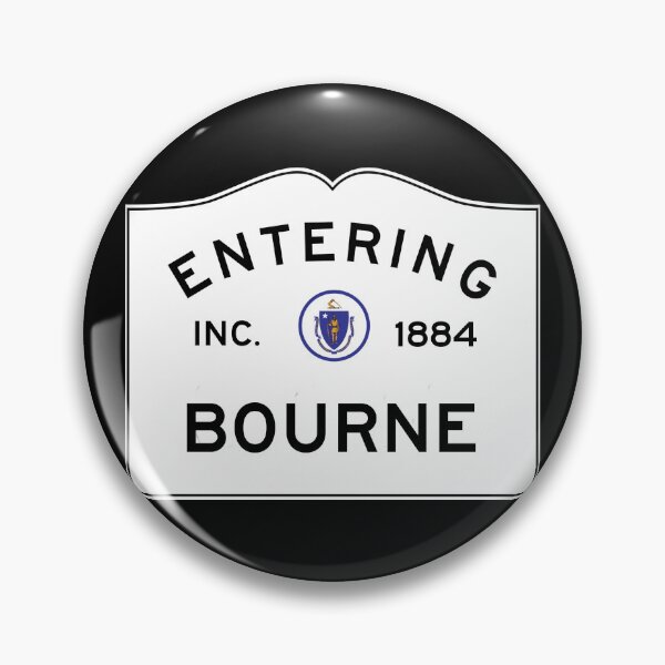Item preview, Entering Bourne - Commonwealth of Massachusetts Road Sign designed and sold by NewNomads.