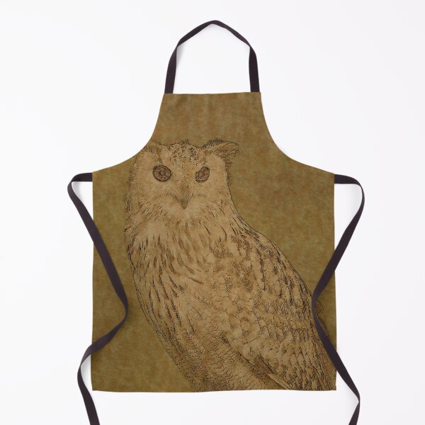 Item preview, Beautiful Long Eared Owl Line Art designed and sold by ClownFishArts.