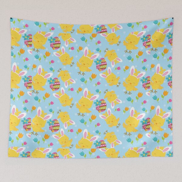 Item preview, Easter Peep Chick Cute Floral Spring Pattern designed and sold by ILLYL Creatives.