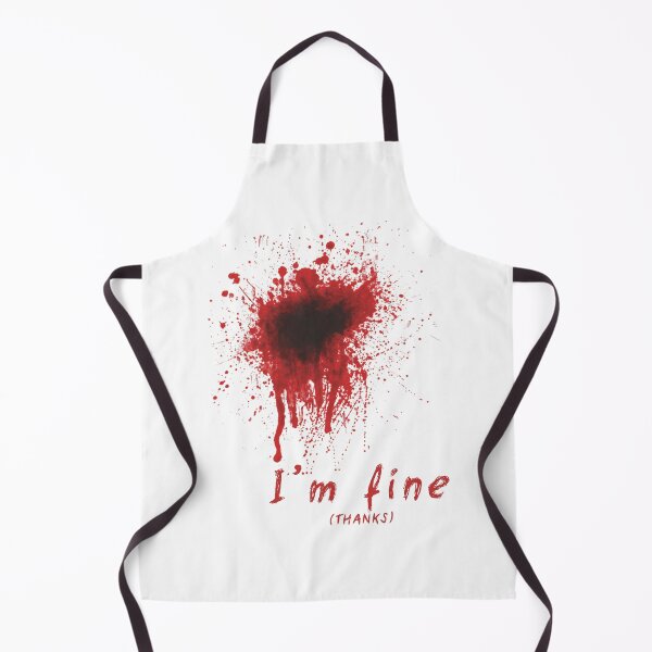 Item preview, I'm fine, with blood splash funny design designed and sold by Bilel ★★★★★.