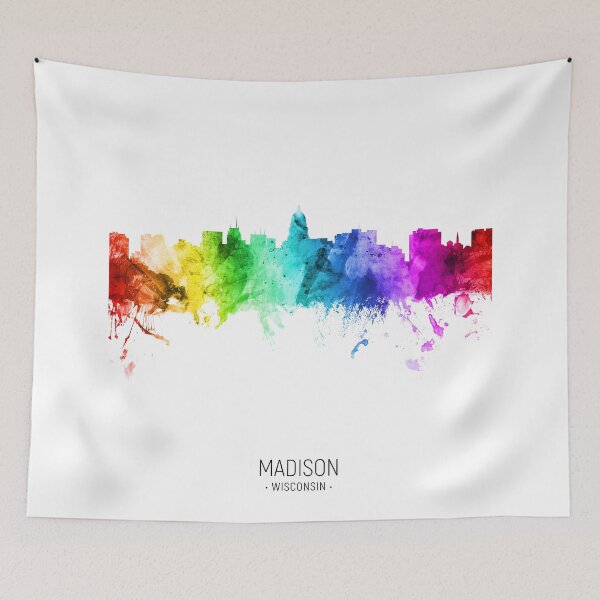 Artikelvorschau, Madison Wisconsin Skyline entworfen und verkauft von ArtPrints.