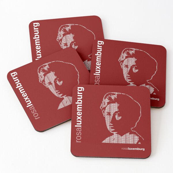 Item preview, Rosa Luxemburg typographic poster (red) designed and sold by CMYKStudio.