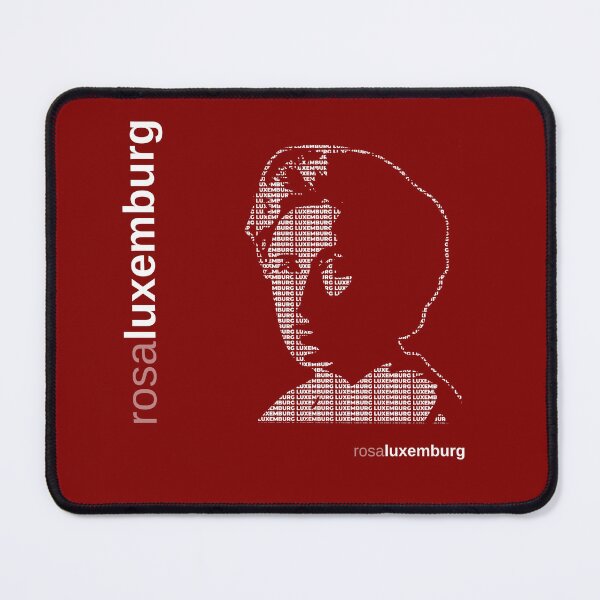 Item preview, Rosa Luxemburg typographic poster (red) designed and sold by CMYKStudio.