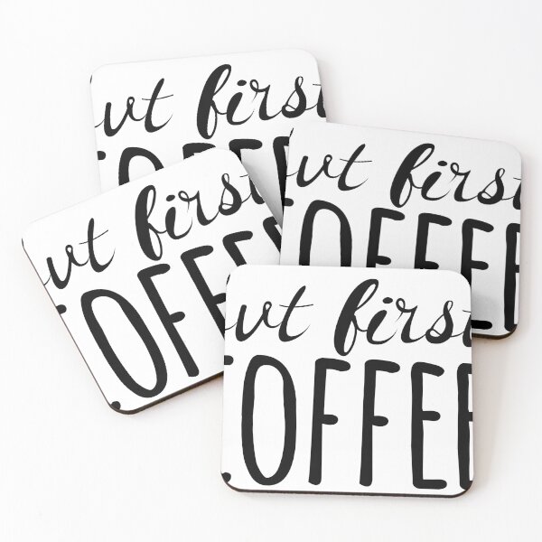 Item preview, But First Coffee (stickers, mugs, tshirts etc) designed and sold by cadinera.