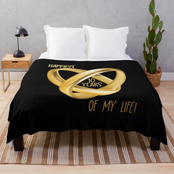Item preview, Happiest 10 Years of My Life! (on Black) designed and sold by PawsitiveMum.