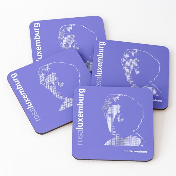 Item preview, Rosa Luxemburg typographic poster (indigo) designed and sold by CMYKStudio.